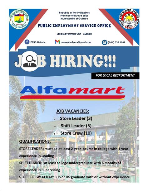 Alfamart Jobs in Philippines, Job Vacancies .